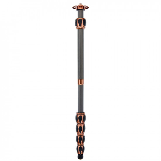 3 Legged Thing Equinox LEO KIT Trípode de Fibra de Carbono profesional para viajeros con cabezal AirHed Switch (Bronce / Gris)