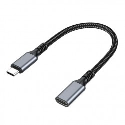Cable USB-C a USB-C hembra extensor 30cm
