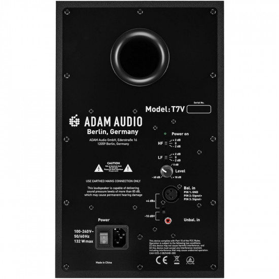 Adam T7V Monitor Profesional de Estudio 70 watts Activo 7"