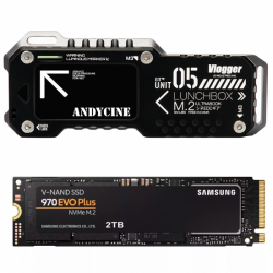 Samsung 2TB 990 EVO Plus NVMe M.2 con Andycine NVMe SSD