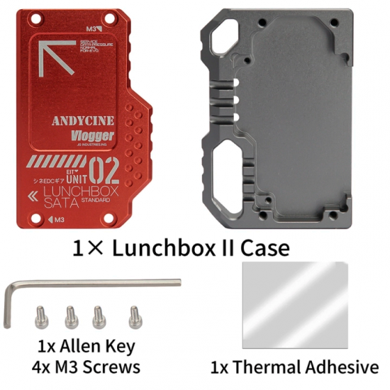 Andycine Lunchbox II R Gabinete para SSD Ninja 