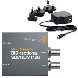 Blackmagic Design Micro Convertidor BiDreccional 12G HDMI/SDI Power