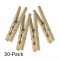 Pack 50 Pinzas de madera  CP47