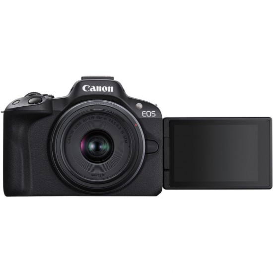 Canon Cámara EOS R50 24,2 MP con lente RF 18-45mm y 55-210mm