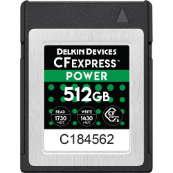 Delkin Devices DCFX1-512 Tarjeta CFexpress 512GB 1730MB Lectura / 1430MB escritura
