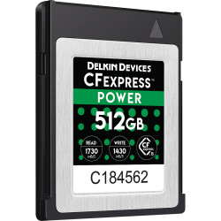 Delkin Devices DCFX1-512 Tarjeta CFexpress 512GB 1730MB Lectura / 1430MB escritura
