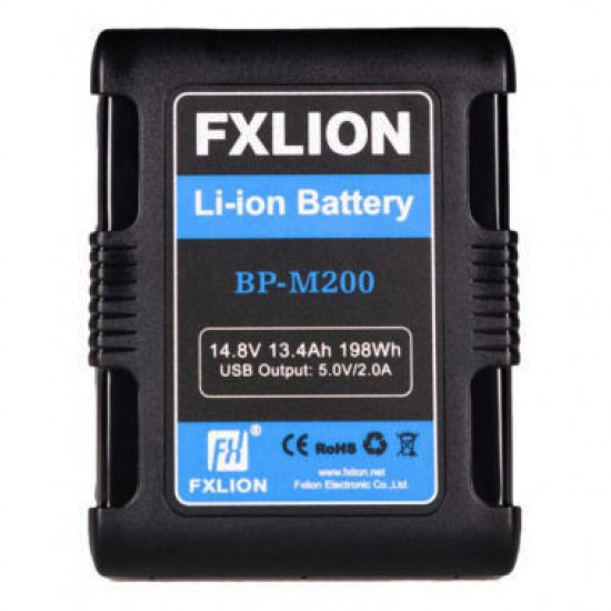 FXlion BP-M200L Batería Lithium V-Mount 198W/h de 14.8V