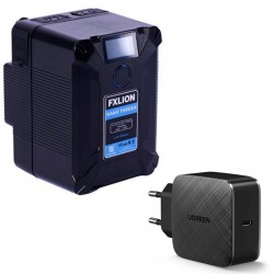FXlion Nano THREE Batería Gold Mount 150W/h 14.8V con cargador
