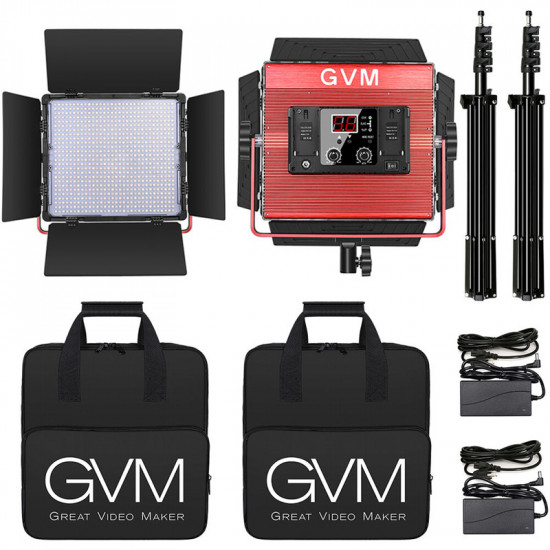 GVM MB832-2L Kit de 2 LED Soft Light Bi-Color