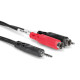 Hosa CMR-203 Cable Audio 90cm  3.5mm TRS  a 2 RCA Left/right    