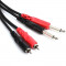Hosa CPR-202 Cable 2 Plug mono 1/4" a 2 RCA Macho (2 mts)