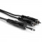 Hosa CYR-103 Cable Audio 3mts  PLUG 1/4" TS  a 2 RCA mono