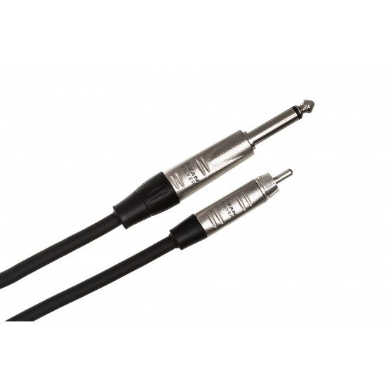 Hosa HPR-001.5 Cable corto 45cm Plug Rean mono 1/4" TS  a RCA Macho 