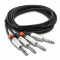 Hosa HSS-010X2 Cable Dual Audio Balanceado PLUG 1/4" TRS  3mts
