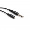 Hosa MHE-310 Cable 3.5mm mini plug hembra a Plug 1/4" macho de 3m
