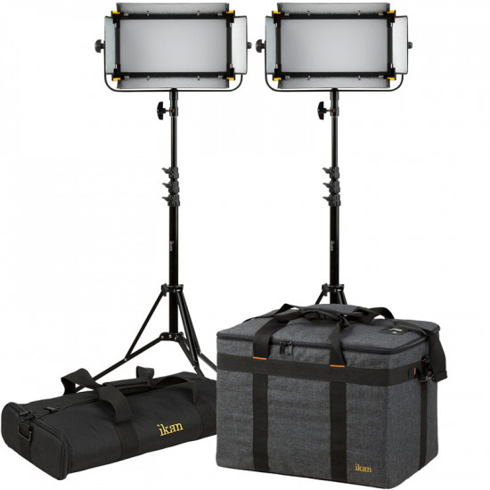 Mylo Bi-Color 5-Point LED Light Kit w/ 5 x MB8, Includes DV Batteries,  Stands, and Bags - Ikan