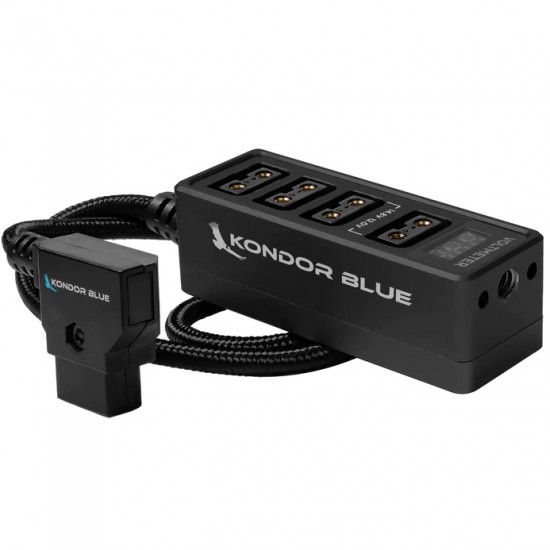 Kondor Blue Power Tap a 4-Port Female Splitter Black