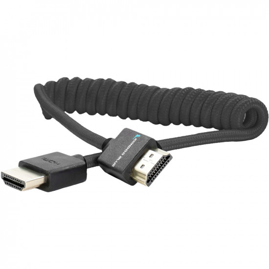 Kondor Blue Cable HDMI a HDMI 30cm - 45cm coiled Black