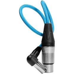 Kondor Blue Cable mini-XLR macho a XLR hembra de ángulo recto