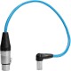 Kondor Blue Cable mini-XLR macho a XLR hembra de ángulo recto