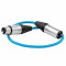 Kondor Blue Cable XLR corto de 45cm XLR3F a XLR3M flexible 
