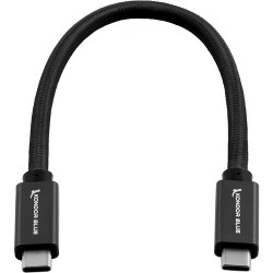 Kondor Blue Cable Negro USB-C a USB-C 3.1 GEN 2 100W Thunderbolt 3