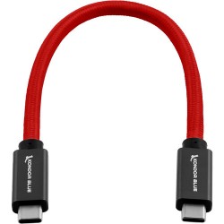 Kondor Blue Cable Rojo USB-C a USB-C 3.1 GEN 2 100W Thunderbolt 3