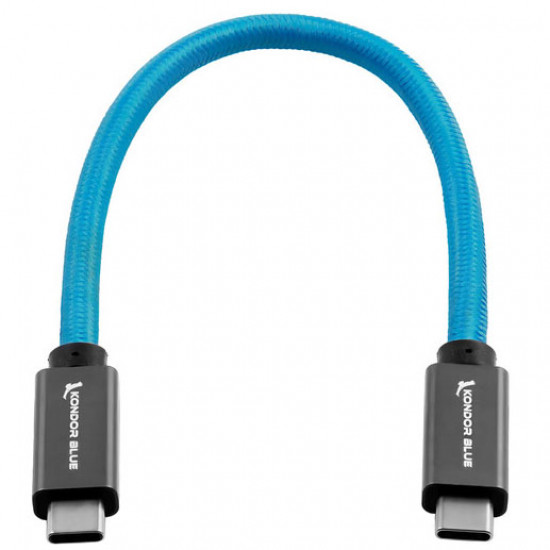 Kondor Blue Cable USB-C a USB-C 3.1 GEN 2 100W 10Gbps Thunderbolt 3