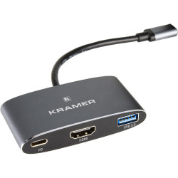 Kramer Adaptador USB-C a HDMI hasta 4K @ 30Hz  PD