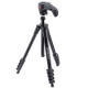 Manfrotto Kit Tripode Action con agarre Smartphone + Led Light 6 Leds 