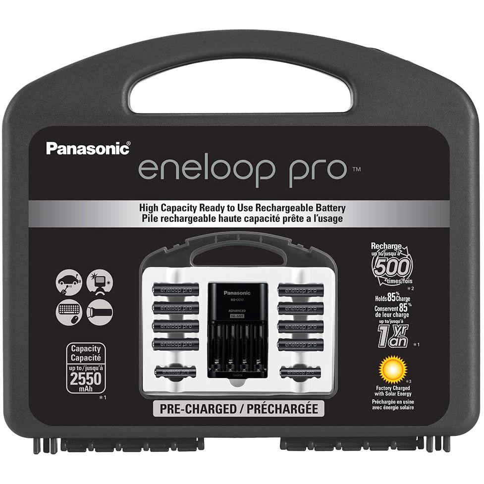 Cargador + Pilas AA Panasonic Eneloop Pro