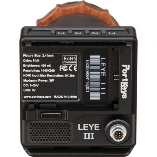 PortKeys LEYE III  Visor Electrónico LCD 4K HDMI de 2,4"