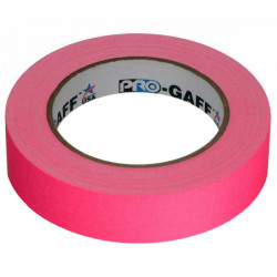 Protapes PG1FLX25PINK Gaffer Mate Compact 1 " x 25 Yardas PINK Fluorescente