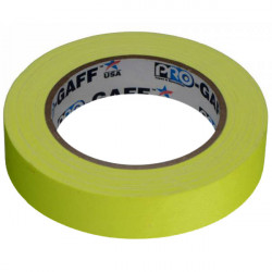 Protapes PG1FLX25YEL Gaffer Mate Compact 1 " x 25 yardas AMARILLO FLUORESCENTE