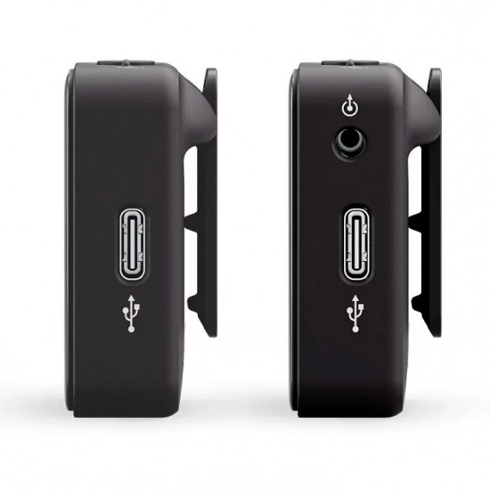Rode Wireless GO 2 Sistema de micrófono inalámbrico digital compacto dual  con 2 micrófonos de solapa Rode Lavalier GO