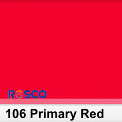 Rosco 106S Pliego Primary Red 50cm x 60 cm
