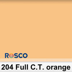 Rosco 204R Rollo Full C.T. O. 6500K a 3200K  1,22 x 7,62 mts 