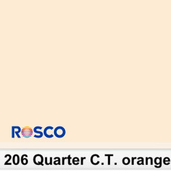 Rosco 206R Rollo 1/4 C.T.Orange 1.22 x 7.62 MTS