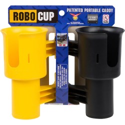 Robocup Soporte para bebidas y tazas con abrazadera (amarillo/negro)