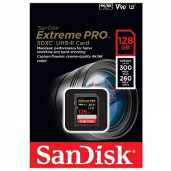 SanDisk SDHC Extreme Pro 128GB UHS-II V90 300 MB/s