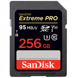 SanDisk SDHC/SDXC Extreme Pro 256 GB Class 10 UHS-1 U3 95MB/s