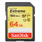 SanDisk Extreme 64GB SDHC/SDXC Class 10 UHS-1 U3 V30 150MB/s L / 60MB/s E