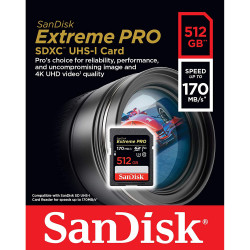 SanDisk SDHC/SDXC Extreme Pro 512 GB Class 10 UHS-1 U3 95MB/s