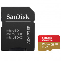SanDisk microSDXC 256GB Extreme UHS-I Tarjeta de memoria V30