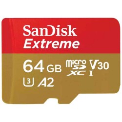SanDisk microSDXC 64GB Extreme UHS-I  Tarjeta de memoria V30