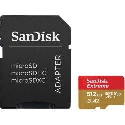 SanDisk microSDXC 512GB Extreme UHS-I Tarjeta de memoria V30