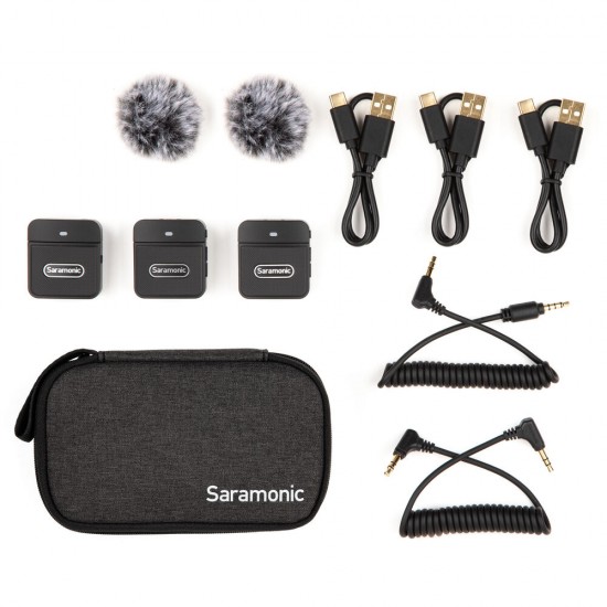 Saramonic Blink 100 B2 Sistema de 2 Micrófonos inalámbricos con 3.5mm
