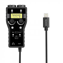 Saramonic SmartRig+DI Interface de audio 2 XLR para Lighting 