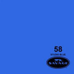 Savage Fondo de Papel "Studio Blue" Chroma Azul para backdrop de 1,35  x 11 mts SAV-58-53