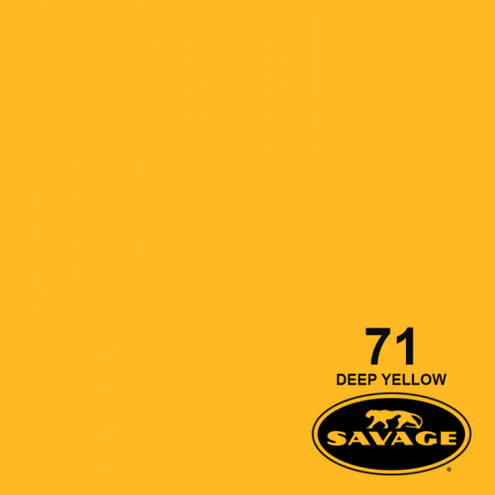 Savage Fondo de Papel "Deep Yellow" Amarillo para backdrop de 2,72  x 11 mts SAV-71